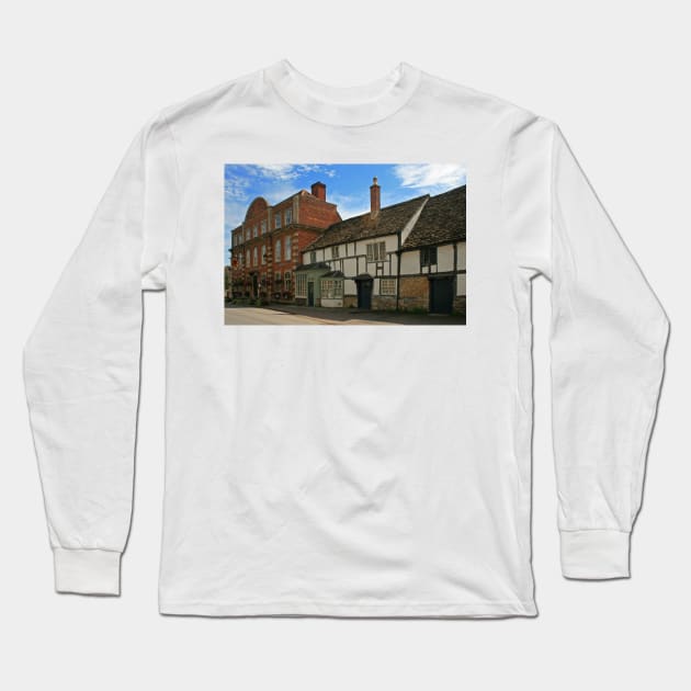 The Red Lion, Lacock Long Sleeve T-Shirt by RedHillDigital